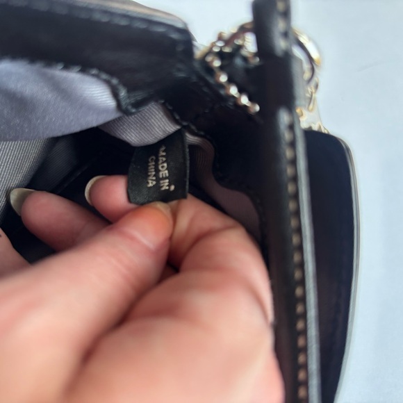 Coach Black Leather Turnlock Wristlet - Picture 5 of 7